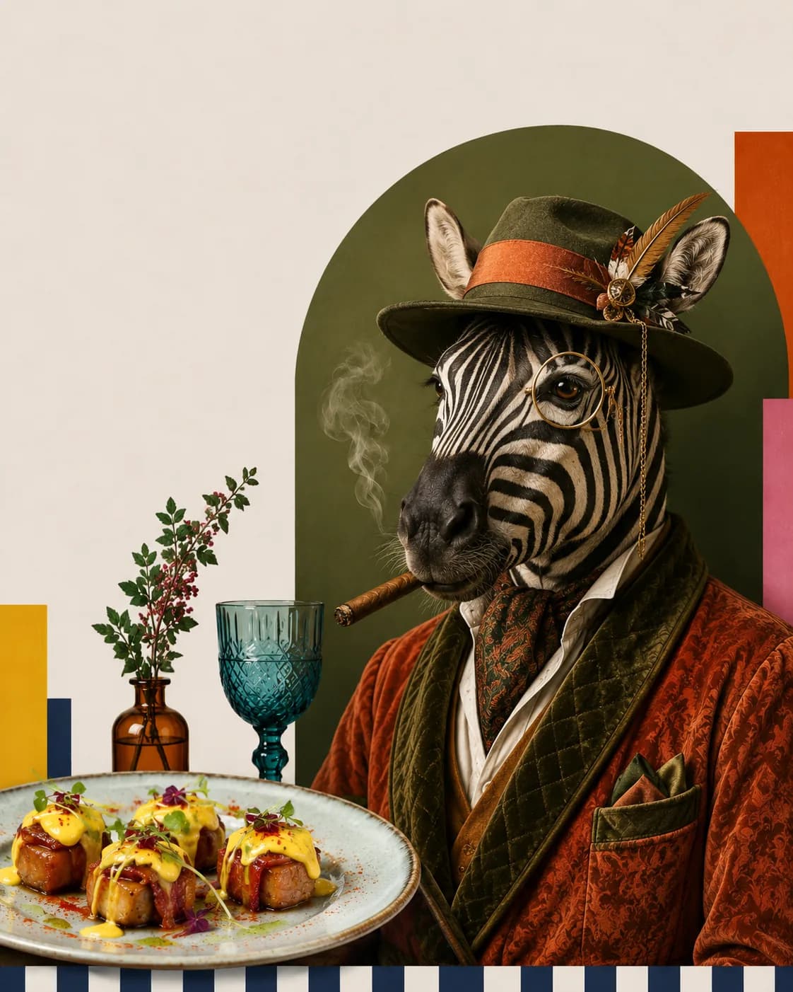 Zebra decorativa de Urban Doce