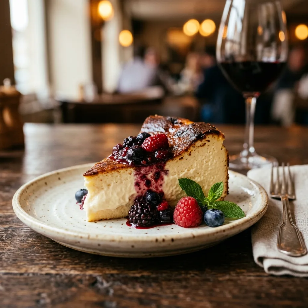 Tarta de queso cremosa